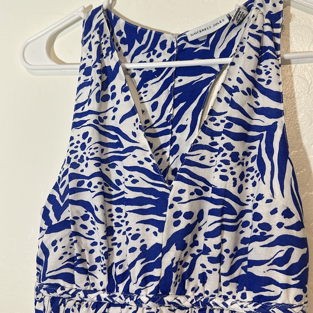 Sincerely Jules Blue and white Sundress Maxi - Picture 7 of 11